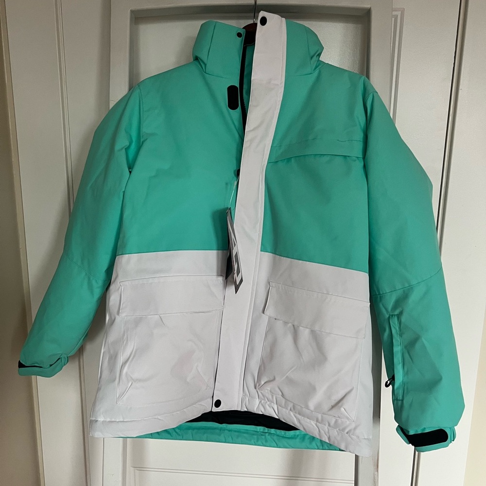 Women’s Mint Green and White Jacket